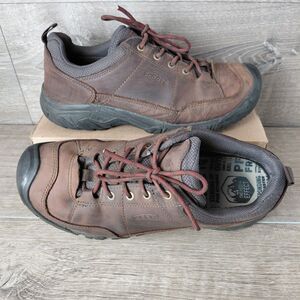 Keen Targhee 3 III Shoes Mens Size 9.5 Brown Leather Oxford Trail Hiking Boots